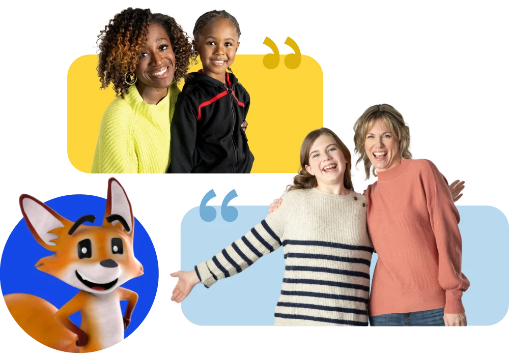 Students and strider the fox image