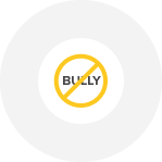 bullying prohibited icon