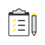 list and pencil icon